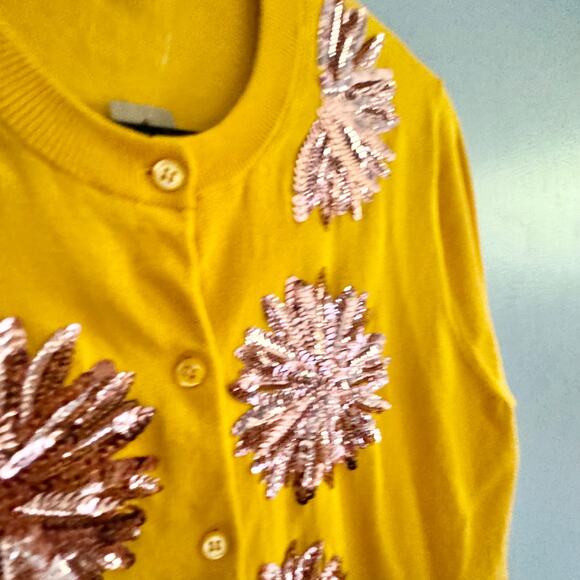 J.CREW Jackie Cardigan sweater sequin embellished L NWT - Picture 6 of 10